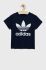 Дитяча бавовняна футболка adidas Originals колір синій з принтом (2504211)