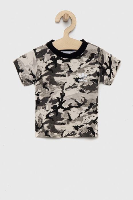 Дитяча бавовняна футболка adidas Originals візерунок колір барвистий (2793998)