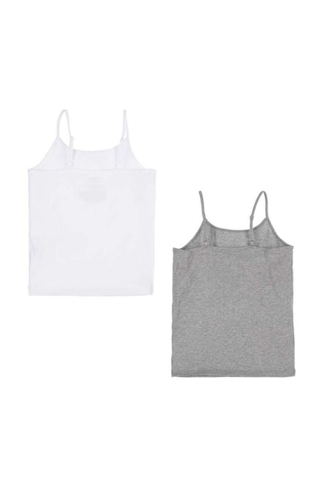 Дитячий топ Polo Ralph Lauren 2-pack колір білий однотонний фото 2