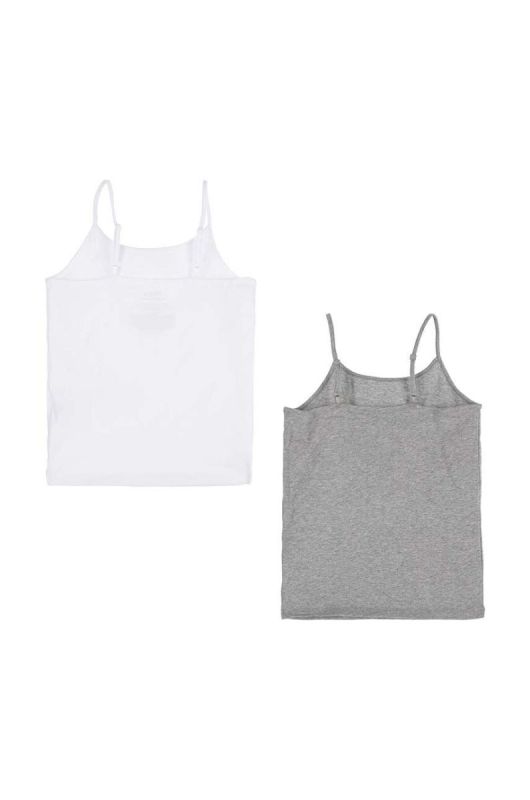 Дитячий топ Polo Ralph Lauren 2-pack колір білий однотонний фото 2