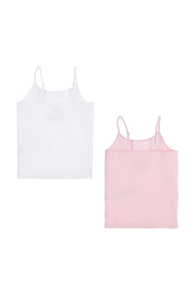 Дитячий топ Polo Ralph Lauren 2-pack колір рожевий однотонний фото 2