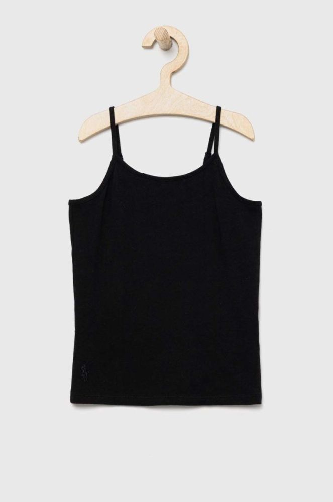 Дитячий топ Polo Ralph Lauren 2-pack колір сірий однотонний фото 2
