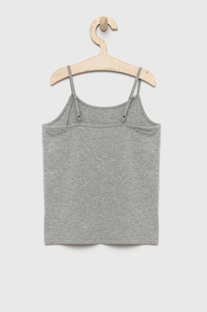 Дитячий топ Polo Ralph Lauren 2-pack колір сірий однотонний фото 5