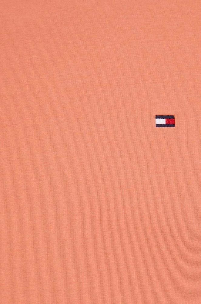 Футболка Tommy Hilfiger чоловічий колір помаранчевий однотонний фото 5