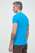 Футболка Tommy Hilfiger чоловічий однотонний колір блакитний (2986325)