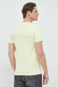 Бавовняна футболка Guess колір жовтий з принтом