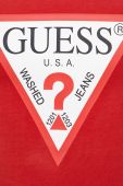 Бавовняна футболка Guess колір червоний з принтом (2434614)