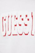 Бавовняна футболка Guess колір білий з аплікацією (2467926)