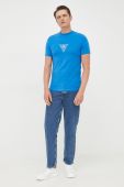 Футболка Guess чоловічий з принтом колір блакитний (2465096)