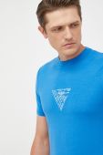 Футболка Guess чоловічий з принтом колір блакитний (2465096)