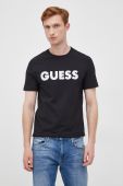 Футболка Guess чоловічий колір чорний з принтом (2434742)