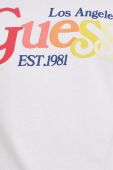 Бавовняна футболка Guess колір білий з принтом (2434750)