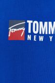 Бавовняна футболка Tommy Jeans з принтом колір блакитний (2466877)