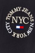 Бавовняна футболка Tommy Jeans колір чорний з аплікацією (2513938)