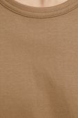Бавовняна футболка Tiger Of Sweden колір бежевий однотонний