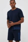 Футболка лаунж BOSS з принтом колір темно-синій
