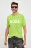 Бавовняна футболка BOSS BOSS CASUAL колір зелений з принтом (2915967)