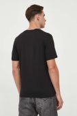 Бавовняна футболка BOSS BOSS CASUAL колір чорний з принтом (3249660)