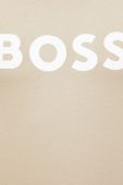 Бавовняна футболка BOSS BOSS CASUAL колір бежевий з принтом