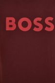 Бавовняна футболка BOSS Boss Casual колір рожевий з принтом