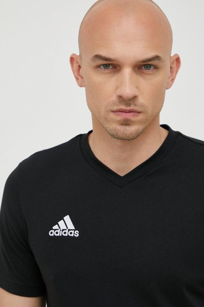 Футболка adidas Performance Entrada 22 чоловіча колір чорний однотонний фото 4