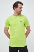 Бавовняна футболка BOSS GREEN колір зелений однотонна (3108230)