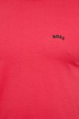 Бавовняна футболка BOSS GREEN колір рожевий однотонна