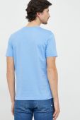 Бавовняна футболка BOSS GREEN однотонна колір блакитний (2562531)