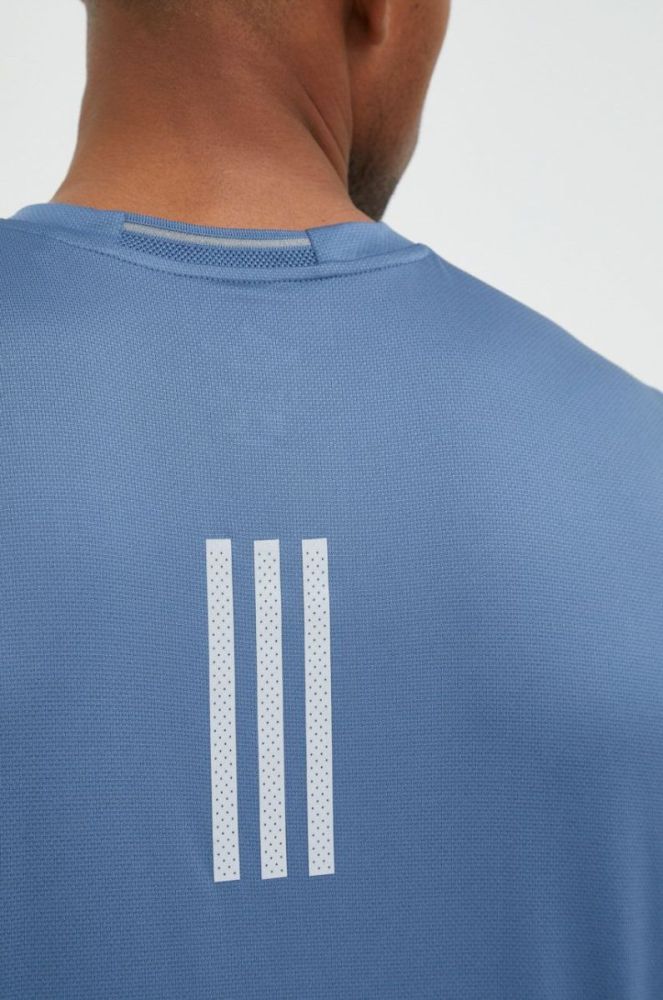 Бігова футболка adidas Performance Designed 4 Running з принтом колір блакитний фото 5