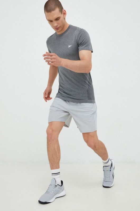 Тренувальна футболка Reebok United By Fitness Myoknit колір сірий меланж фото 2