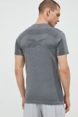 Тренувальна футболка Reebok United By Fitness Myoknit колір сірий меланж