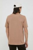 Бавовняна футболка Samsoe Samsoe колір бежевий однотонний (2805355)