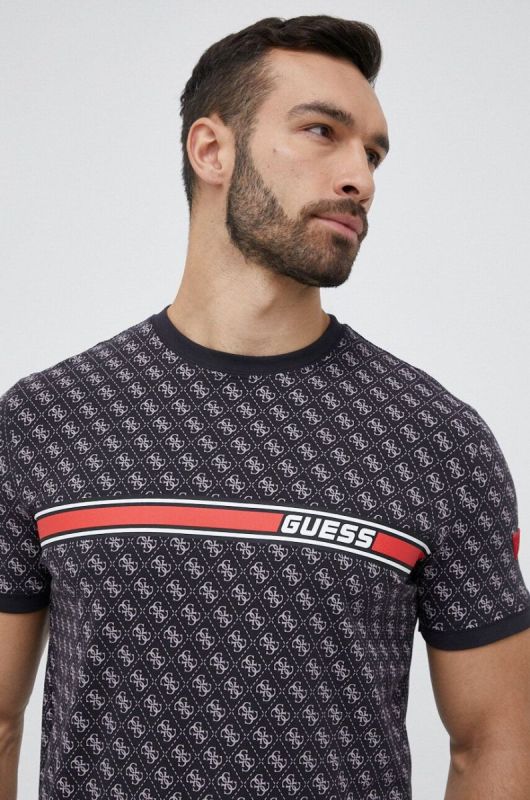 Футболка Guess колір чорний фото 4