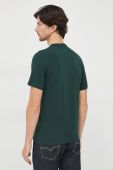Футболка Guess чоловічий колір зелений однотонний (2618213)