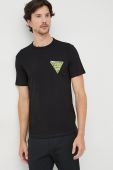 Футболка Guess чоловічий колір чорний однотонний (2618218)
