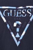 Бавовняна футболка Guess колір синій з аплікацією (2688954)