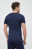 Тренувальна футболка adidas Performance Techfit 3-stripes колір синій з принтом