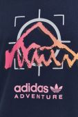 Бавовняна футболка adidas Originals колір синій з принтом (2635564)