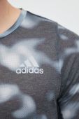 Бігова футболка adidas Performance Run Icons колір чорний візерунок