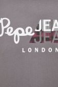Бавовняна футболка Pepe Jeans Topher колір сірий з принтом