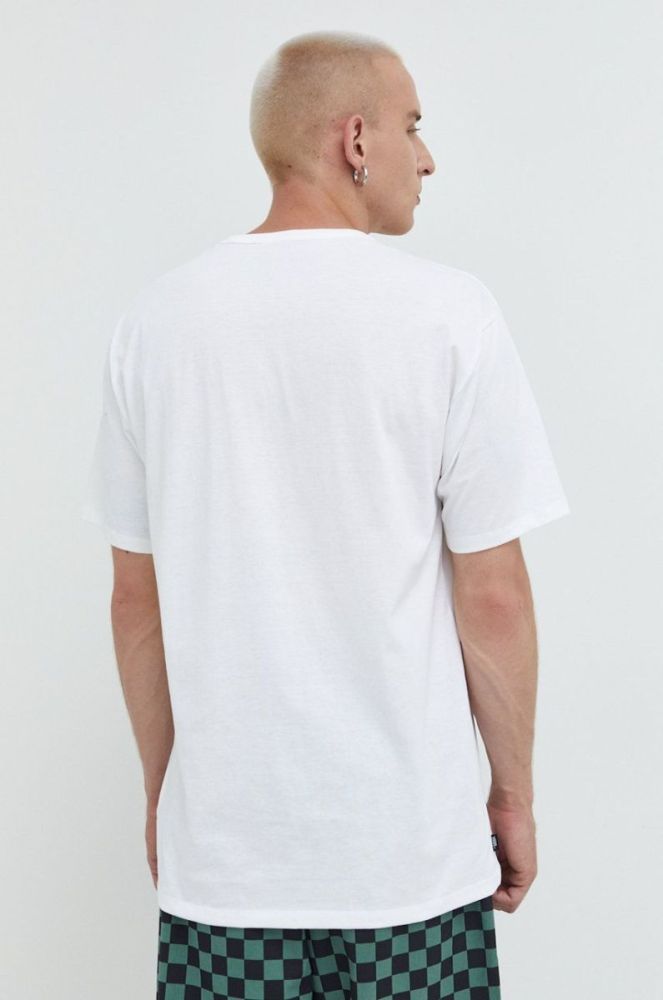 Бавовняна футболка Vans колір білий однотонний VN0A49R7WHT1-WHITE фото 3