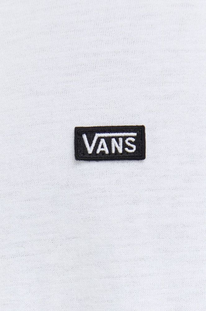 Бавовняна футболка Vans колір білий однотонний VN0A49R7WHT1-WHITE фото 5