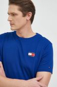 Бавовняна футболка Tommy Hilfiger однотонний колір темно-синій (2818168)