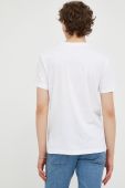 Бавовняна футболка Mustang колір білий з принтом (2583966)