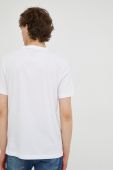 Бавовняна футболка Mustang колір білий з принтом (2583979)