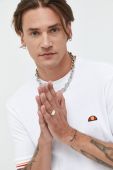 Бавовняна футболка Ellesse колір білий з аплікацією