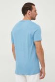 Бавовняна футболка BOSS BOSS ORANGE з аплікацією колір блакитний