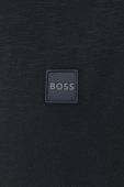 Бавовняна футболка BOSS Boss Casual колір чорний однотонна