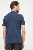 Бавовняна футболка Trussardi колір синій однотонний (2478745)