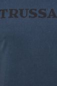 Бавовняна футболка Trussardi колір синій однотонний (2478745)